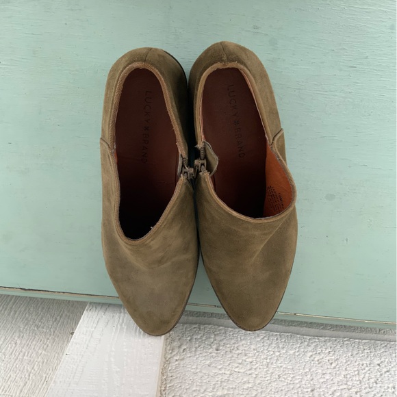 Lucky Brand Green Ankle Boots - Picture 6 of 9